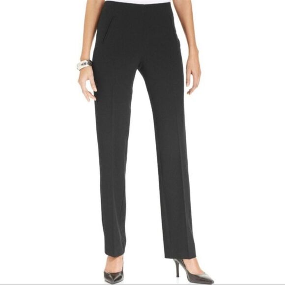 Style & Co 12P Black Professional Pull On Trousers Business Casual Pants - Picture 1 of 14